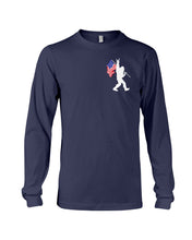 Load image into Gallery viewer, Bigfoot Flag Usa Two-Sided Custom Design Gift For Friends Unisex Long Sleeve