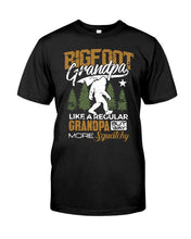 Load image into Gallery viewer, Bigfoot Grandma - Like A Regular Grandpa But Way More Squatchy Custom Design Guys Tee