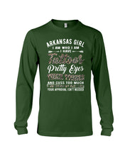 Load image into Gallery viewer, Arkansas Girl Have Tattoos Pretty Eyes Gifts For Arkansas Girls Unisex Long Sleeve