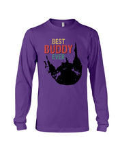 Load image into Gallery viewer, Best Buddy Ever Colorful Words Abstract Personalized Name Gifts Unisex Long Sleeve