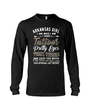 Load image into Gallery viewer, Arkansas Girl Have Tattoos Pretty Eyes Gifts For Arkansas Girls Unisex Long Sleeve