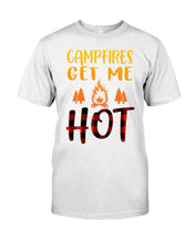 Load image into Gallery viewer, Campfires Get Me Hot Gifts For Camping Lovers Guys Tee