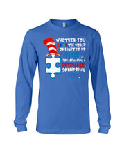 Load image into Gallery viewer, Autism Keep Being You Custom Design Gift Unisex Long Sleeve