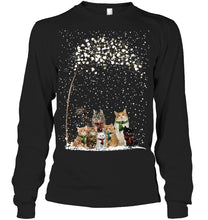 Load image into Gallery viewer, Cats Winter Tree Snowy Gifts Idea Unisex Long Sleeve