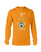 Load image into Gallery viewer, 2Nd Grade Doo Doo Shark Anniversary Gift Unisex Long Sleeve