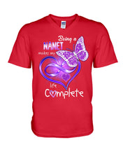 Load image into Gallery viewer, Being A Nanet Makes My Life Complete Guys V-Neck