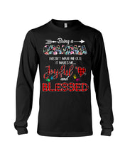 Load image into Gallery viewer, Being A Grandma Makes Me Joyful And Blessed Trending For Family Unisex Long Sleeve