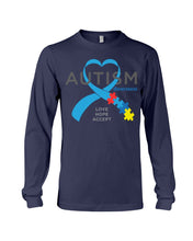 Load image into Gallery viewer, Autism Love Hope Accept Custom Design - World Autism Awareness Day Gift Unisex Long Sleeve