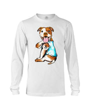 Load image into Gallery viewer, Bull I Love Mom Custom Design Gifts For Dog Lovers Unisex Long Sleeve