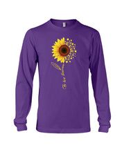 Load image into Gallery viewer, Be Here Tomorrow Sunflower Spina Bifida Awareness Unisex Long Sleeve