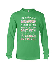 Load image into Gallery viewer, An Awesome Nurse Is Hard To Find Custom Design Unisex Long Sleeve