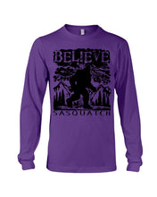Load image into Gallery viewer, Bigfoot Believe Sasquatch Custom Design For Friends Unisex Long Sleeve