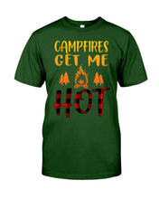 Load image into Gallery viewer, Campfires Get Me Hot Gifts For Camping Lovers Guys Tee