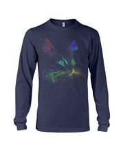 Load image into Gallery viewer, Colorful Cat Heart Custom Design Gift For Cat Lovers Unisex Long Sleeve