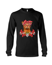 Load image into Gallery viewer, Abyssinian Bow Special Gift For Cat Lovers Unisex Long Sleeve