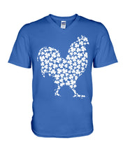 Load image into Gallery viewer, Chicken Irish Clover For St. Patrick's Day Guys V-Neck