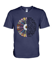 Load image into Gallery viewer, A Never Ending Hope For Peace Guitar Hippie Design Limited Edition Guys V-Neck