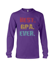 Load image into Gallery viewer, Best Gpa Ever Colorful Abstract Words Personalized Name Gifts Unisex Long Sleeve