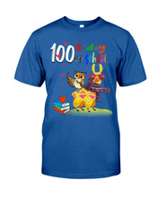 Load image into Gallery viewer, 100Th Day Of School Funny Llama And Owl Gifts For Students Guys Tee