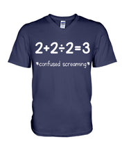 Load image into Gallery viewer, Confused Screaming Math Formula Custom Design Guys V-Neck
