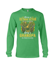 Load image into Gallery viewer, Being A Vietnam Veteran Is An Honor Grandpa Gifts Unisex Long Sleeve