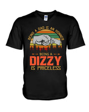 Load image into Gallery viewer, Being A Dad Is An Honner Being A Dizzy Is Priceless Custom Design Guys V-Neck