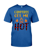 Load image into Gallery viewer, Campfires Get Me Hot Gifts For Camping Lovers Guys Tee