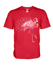 Load image into Gallery viewer, Autism Awareness- Autism Flamingo Custom Design Guys V-Neck