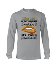Load image into Gallery viewer, April Girl If My Mouth Doesn't Say It My Face Definitely Will Custom Design Unisex Long Sleeve