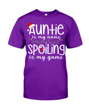 Load image into Gallery viewer, Auntie Is My Name - Spoiling Is My Game Guys Tee