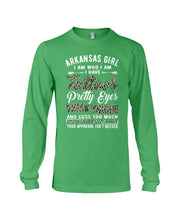 Load image into Gallery viewer, Arkansas Girl Have Tattoos Pretty Eyes Gifts For Arkansas Girls Unisex Long Sleeve