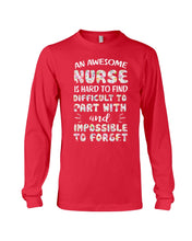 Load image into Gallery viewer, An Awesome Nurse Is Hard To Find Custom Design Unisex Long Sleeve
