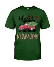 Load image into Gallery viewer, Blessed Mamaw Leopard Pattern Driving Car Custom Design Gifts Guys Tee