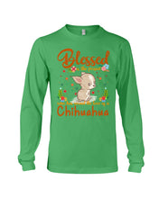 Load image into Gallery viewer, Blessed Is The Person Who Has Earned The Love Of Chihuahua Gifts For Chihuahua Lovers Unisex Long Sleeve