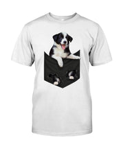 Load image into Gallery viewer, Border Collie In Pocket Personalized Name Gifts For Dog Lovers Guys Tee