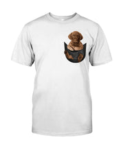 Load image into Gallery viewer, Chesapeake Bay Retriever In Pocket Personalized Name Gifts For Dog Lovers Guys Tee