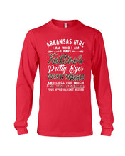 Load image into Gallery viewer, Arkansas Girl Have Tattoos Pretty Eyes Gifts For Arkansas Girls Unisex Long Sleeve