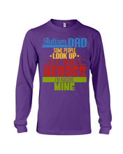Load image into Gallery viewer, Autism Dad - Some People Look Up To Their Heroes I'm Raising Mine Unisex Long Sleeve