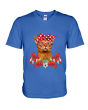 Load image into Gallery viewer, Abyssinian Bow Special Gift For Cat Lovers Guys V-Neck