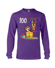 Load image into Gallery viewer, 100Th Day Of School Funny Llama And Owl Gifts For Students Unisex Long Sleeve
