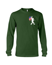 Load image into Gallery viewer, Bigfoot Flag Usa Two-Sided Custom Design Gift For Friends Unisex Long Sleeve
