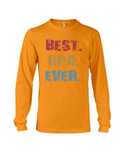 Load image into Gallery viewer, Best Gpa Ever Colorful Abstract Words Personalized Name Gifts Unisex Long Sleeve