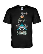 Load image into Gallery viewer, 2Nd Grade Doo Doo Shark Anniversary Gift Guys V-Neck