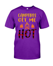 Load image into Gallery viewer, Campfires Get Me Hot Gifts For Camping Lovers Guys Tee