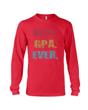 Load image into Gallery viewer, Best Gpa Ever Colorful Abstract Words Personalized Name Gifts Unisex Long Sleeve