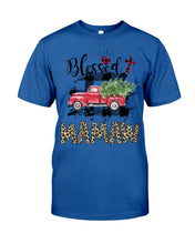 Load image into Gallery viewer, Blessed Mamaw Leopard Pattern Driving Car Custom Design Gifts Guys Tee