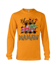 Load image into Gallery viewer, Blessed Mamaw Leopard Pattern Driving Car Custom Design Gifts Unisex Long Sleeve