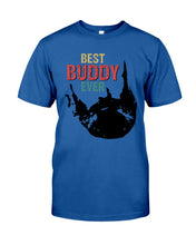 Load image into Gallery viewer, Best Buddy Ever Colorful Words Abstract Personalized Name Gifts Guys Tee