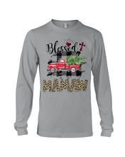 Load image into Gallery viewer, Blessed Mamaw Leopard Pattern Driving Car Custom Design Gifts Unisex Long Sleeve