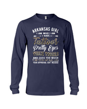 Load image into Gallery viewer, Arkansas Girl Have Tattoos Pretty Eyes Gifts For Arkansas Girls Unisex Long Sleeve